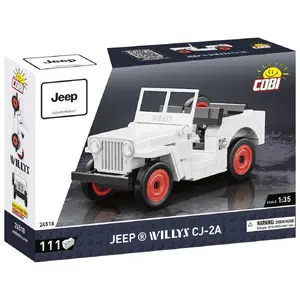 Konstruktors Cobi Jeep Willys CJ-2A balts — būvkomplekts, modelis COBI-24518