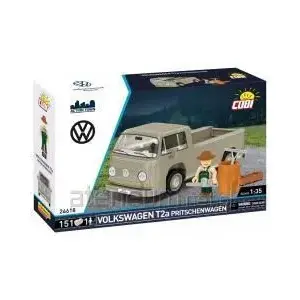 Cobi modelis Volkswagen T2a platformas kravas auto 1:35, pelēks