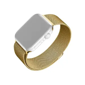 Металлический сетчатый ремешок FIXED FIXMEST-434-GD для Apple Watch 42/44/45/46/49 мм, золотой