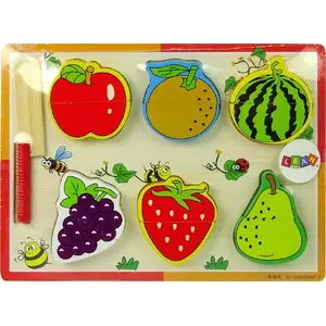 Wooden Fruit Chopping Set Lean Sport 6 Pieces – Strawberry, Pear, Grape designs