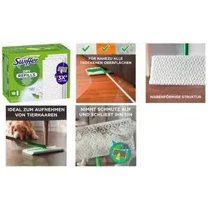 Swiffer sausās salvetes komplekts 72 gab. — vienreizējās salvetes putekļu savākšanai