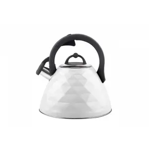 Tradicionāls tējkanna Berretti BR-7610 — 3 L, balta, piemērota indukcijai un gāzei