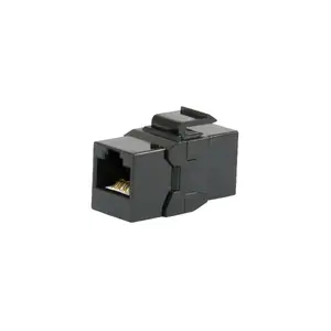 Кейстоун-муфта EQUIP Cat.6A без экрана, RJ-45, плоская конструкция, чёрная, 8 шт.