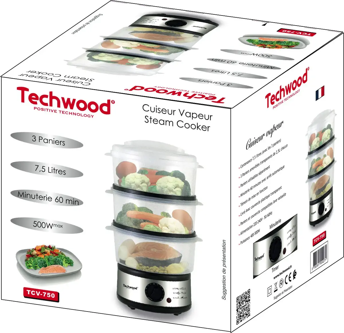 Tvaika katls Techwood TCV-750 7,5 l Photo 2