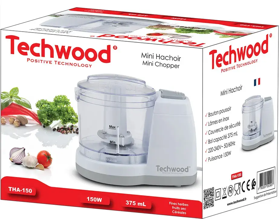 Mini smalcinātājs Techwood THA-150 150 W Photo 2