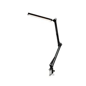 Galda LED lampa Fellowes Flexy 10W ar skavu, regulējama spilgtuma, melna