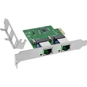 Network Card InLine 51128K Dual Gigabit 2x RJ45 PCIe x1