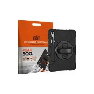 Eiger tablet case for Samsung Galaxy Tab S10 FE — black, protective cover, model EGPE00187