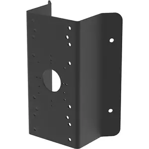 Corner mount bracket Hikvision DS-1276ZJ-SUS Black — weatherproof design for outdoor camera installation