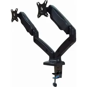 Desk mount for 2 monitors up to 27" TB Print TB-MG2, dual-arm adjustable monitor stand