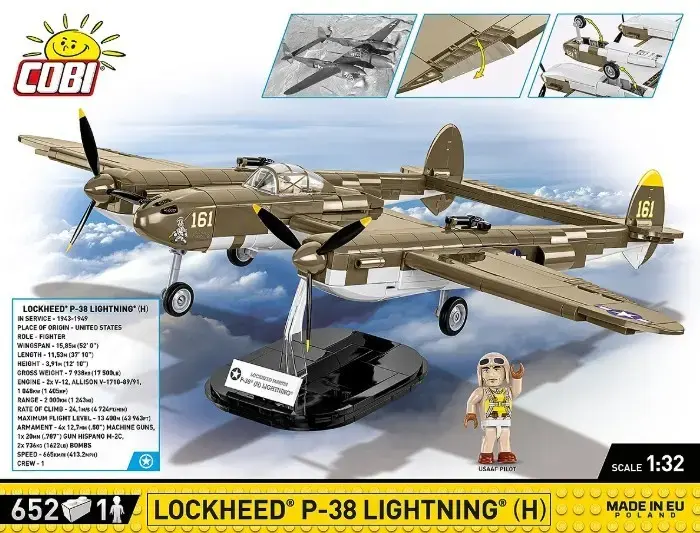 Cobi būvkubiki Lockheed P-38H Lightning 5763 Photo 9