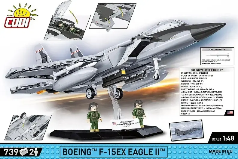 Cobi Boeing F-15EX Eagle II building set Photo 8
