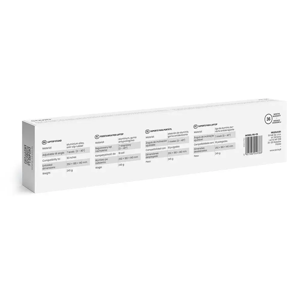 Laptop stand SAVIO PB-05 Photo 6