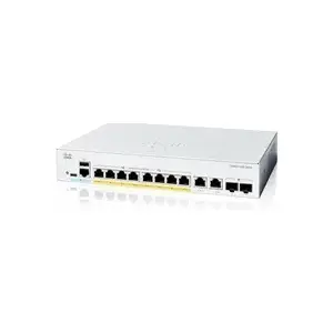 Managed switch Cisco C1200-8FP-2G — 8x 1GbE ports, 8x PoE+ (60W total), 2x Gigabit SFP uplinks