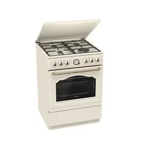 Virtuves plīts Gorenje GKS6C71CLI — 6 gatavošanas laukumu, cepeškrāsns 71 l