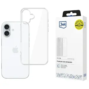 Clear protective case 3MK for Apple iPhone 17, transparent, slim fit