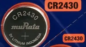 Coin cell battery Murata 3V CR2430 single piece – lithium button cell for electronics