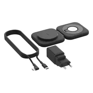 Беспроводная 2-в-1 станция зарядки Belkin BOOSTCHARGE PRO QI2 WIZ026VFBK — быстрая зарядка для телефона и наушников