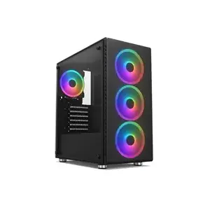 Computer Case 1stCOOL RAINBOW 4 Mid Tower Black