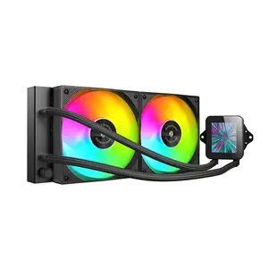 All-in-one Liquid CPU Cooler mars gaming MLVISION240 with 360º LCD, TDP up to 500W