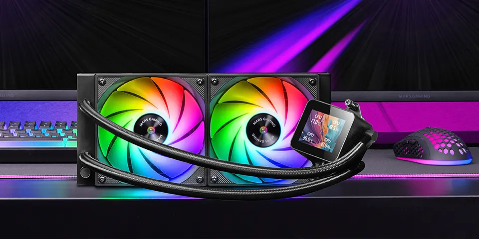 Mars Gaming MLVISION240 Liquid Cooling System Photo 8