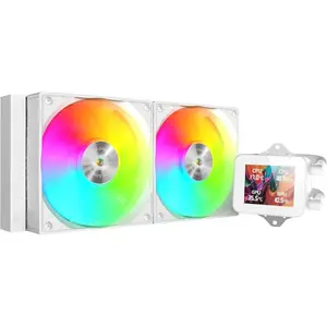 Liquid cooling system mars gaming MLVISION240W with 360° LCD, TDP up to 500W