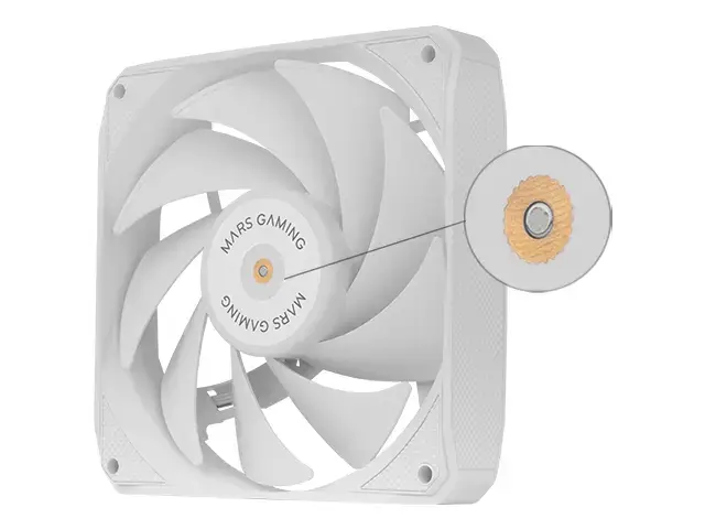 Mars Gaming MFNCLX2W 2x120mm PWM FDB fans Photo 2