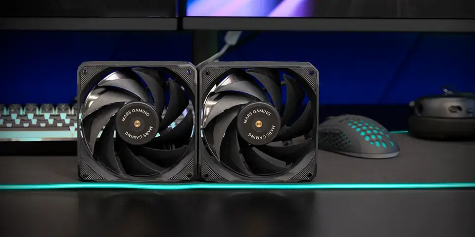 Cooling fan kit Mars Gaming MFNCLX2 2x120mm Photo 2