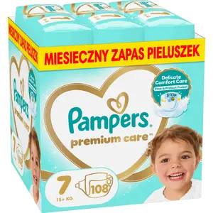 Viendabīgi bērnu autiņbiksītes Pampers Premium Care izmērs 7 (15+ kg) 108 gab.