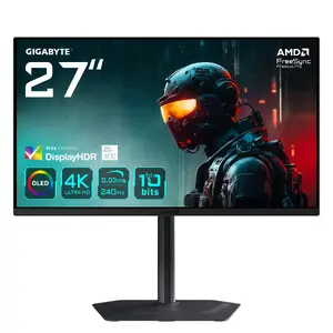 Монитор GIGABYTE MO27U2 27" QD-OLED 4K 3840x2160 240 Гц 0.03 мс DCI-P3 99% HDR DisplayHDR 400 True Black, HDMI 2.1, DP1.4, USB-хаб