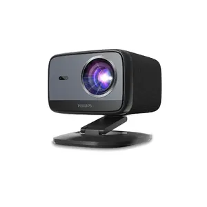 Īssaīnu projektors Philips NeoPix 450 — 450 ANSI liumeni, LCD, 1080p, LED, automātiskā fokusēšana, melns