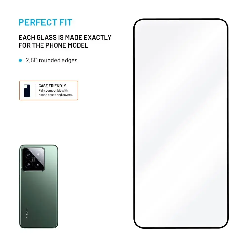 FIXED Tempered Glass for Xiaomi 15 Full Cover 2.5D Photo 3