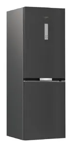 Brīvi stāvošs kombinētais ledusskapis Whirlpool WHK 26362 XBR4E ar 316 L kopējo ietilpību No Frost sistēmu un melnu apdari