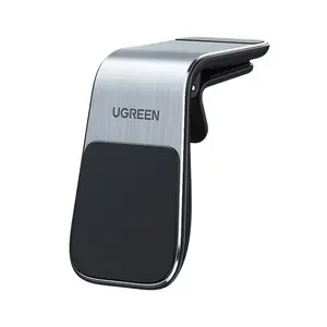 Магнитный держатель для автомобильной решетки UGREEN 80712B — чёрный, для смартфонов, зажим на воздуховод
