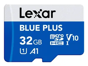 Lexar BLUE PLUS MicroSDXC UHS-I Memory Card 32 GB 100 MB/s Class 1 V10