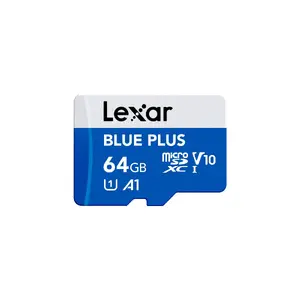 MicroSDXC memory card Lexar BLUE PLUS 64 GB UHS‑I 100 MB/s U1 V10 (blue)