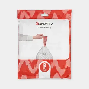 Brabantia 137747 Kods B Atkritumu Maisi 7 L Balti Plastmasas 40 Gabali