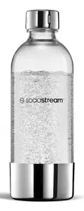 SodaStream 1041196410 Бутылка для газирования из пластика и нержавеющей стали серебристого и прозрачного цветов, без БПА
