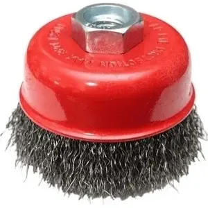 Brush AWTools front-mounted 100 mm M14 knotted wire AW40545