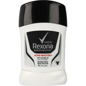 Dezodoranta stienītis Rexona Men Antibacterial + Invis, cieta antiperspiranta forma