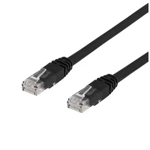 Tīkla kabelis Deltaco 210012 5m Cat6 U/UTP Melns