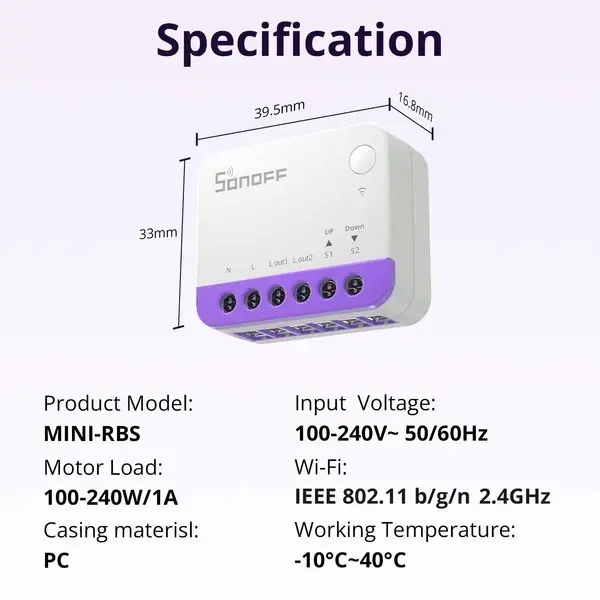 Sonoff MINI-RBS мини WiFi реле Photo 15