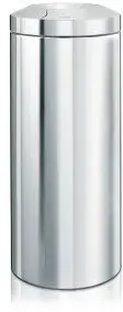 Trash can BRABANTIA Flame Guard Brilliant Steel 28 75 27 — pedal bin, 28 L, stainless steel, flame-retardant liner
