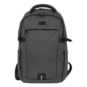 Pilsētas mugursoma NATEC NTO-2226 — poliesters, 160×325×465 mm, melni/pelēka
