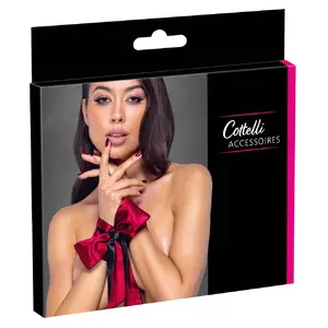 Шарф-аксессуар cottelli collection 24613151001 — сатиновый двухцветный бондажный шарф, 6 см × 150 см, 100% полиэстер