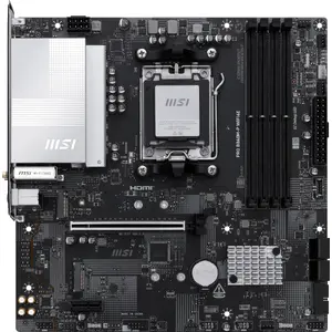 Motherboard MSI PRO B840M-P WIFI6E micro ATX, AMD B840, Socket AM5, DDR5, 4x DIMM, Wi‑Fi 6E, 2.5Gb LAN