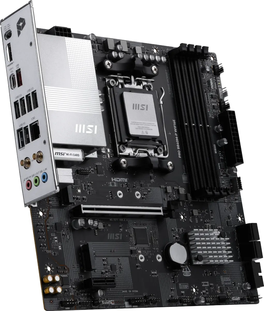 MSI PRO B840M-P WIFI6E micro ATX mātesplate Photo 4