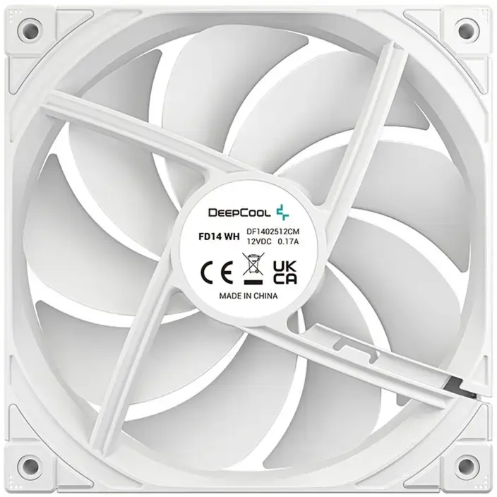 Ventilators DeepCool FD14 White 140 mm Photo 4