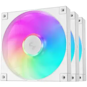 Cooling fan DeepCool FD14 ARGB White 140mm 3in1 — 140 mm, ARGB, white, 3-pack