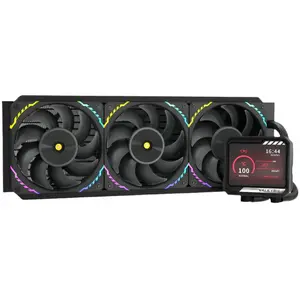 AIO šķidrumdzesētājs Valkyrie VK-AIOV360B ar 360 mm radiatoru, LCD un RGB
